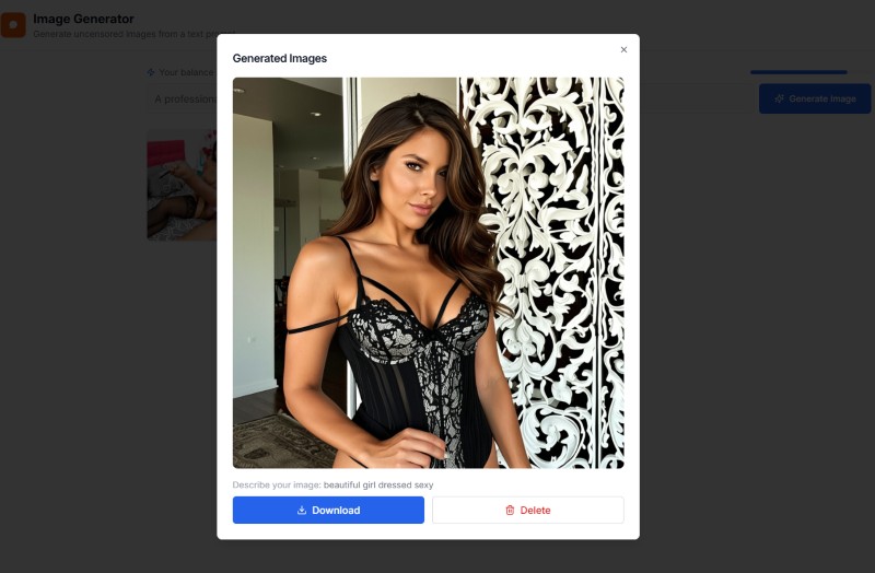 uncensored image generated and prompt